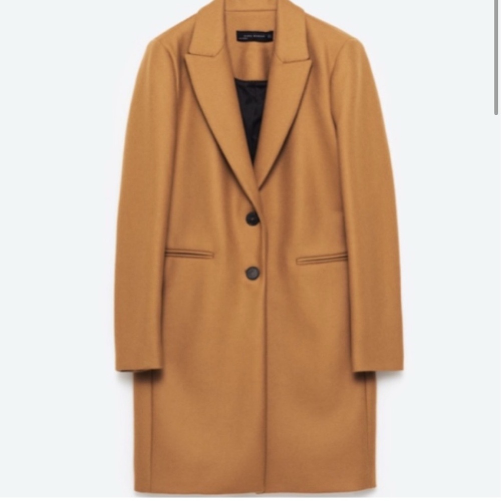 M Zara Women Wool Blend Suit Coat